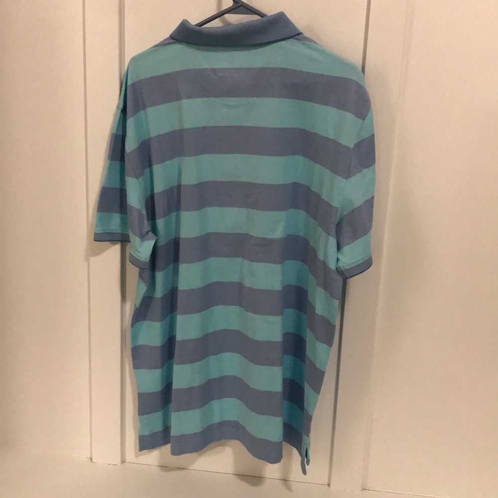 LAST CHANCE! NWT Izod pastel striped men’s polo - Picture 2 of 3